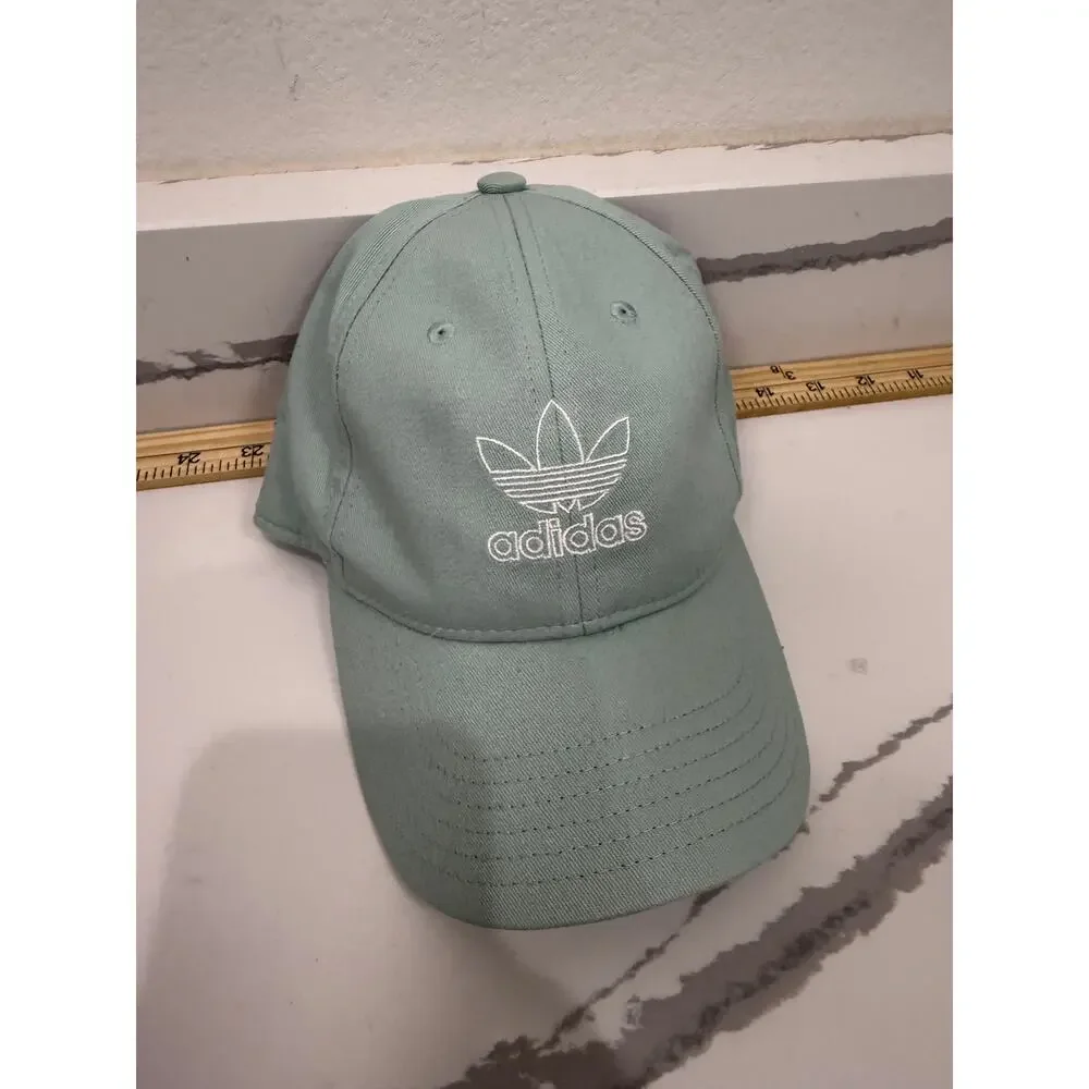 Adidas Baseball Cap Adjustable One Size Teal Sport Casual Strap-Back Relaxed‎